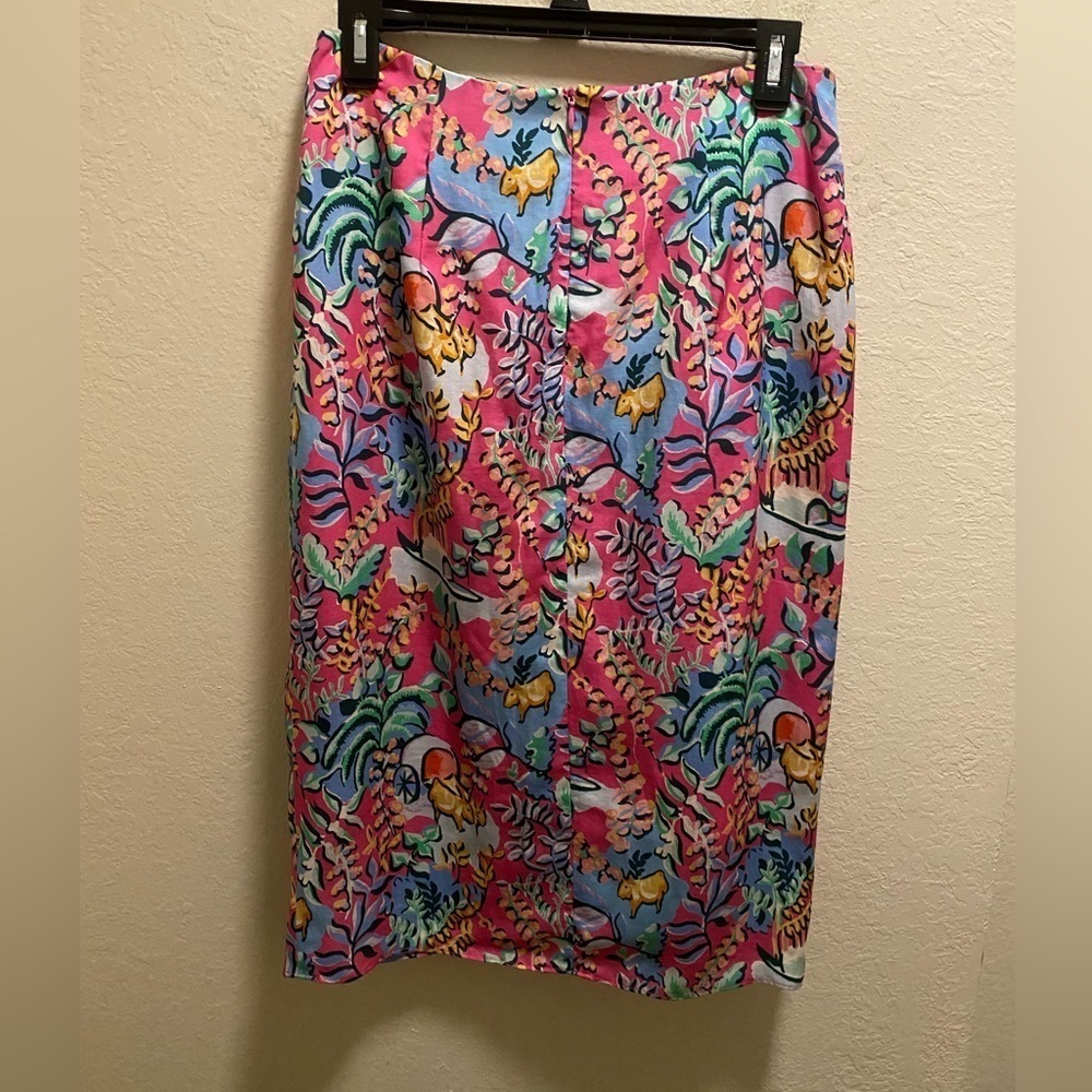 J. McLaughlin Blakely Freshfield Floral Maxi Skirt Size 4 - Picture 10 of 10